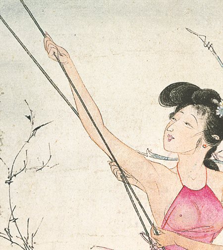 红花岗-胡也佛的仕女画和最知名的金瓶梅秘戏图
